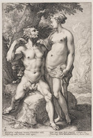 KG 02131
<br/>
Pluto en Proserpina
<br/>
<em>Saenredam, Jan (ca. 1565/1566-1607)</em>